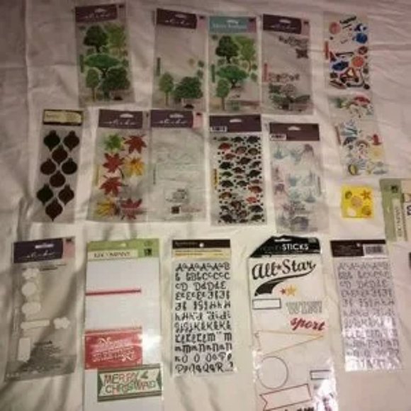 BUNDLE - Wooden Rubber Stamps , Ink, 2D & 3D Stickers And Much More (see photos) - Picture 6 of 9